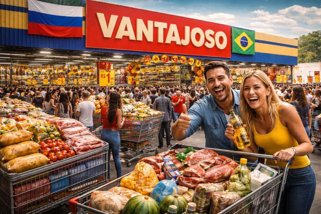 Rede Russa Vantajoso Chega ao Brasil: Preços Até 30% Menores no Supermercado