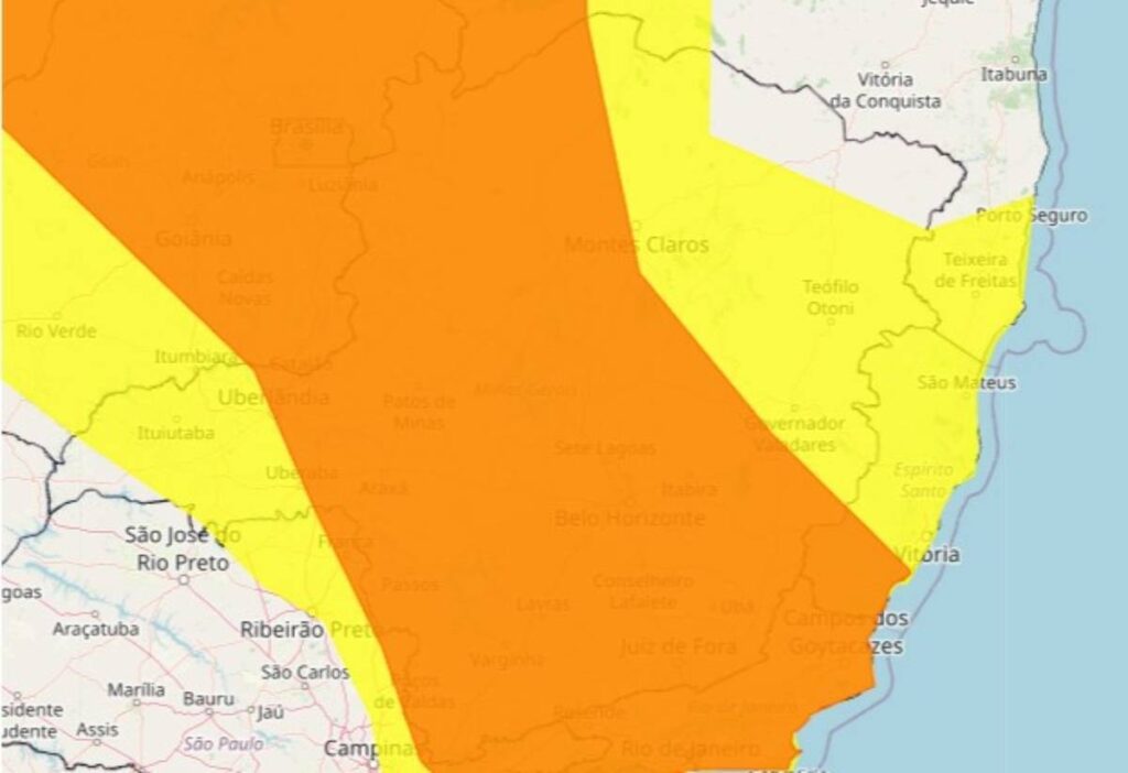 Minas Gerais se Destaca no Inmet: 8 das 10 Cidades Mais Chuvosas do Brasil em 24 Horas