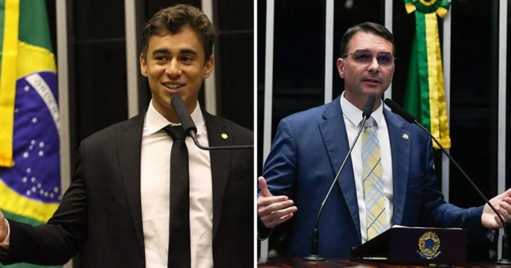 Nikolas Ferreira e Flávio Bolsonaro se Reúnem em Secreto para Estratégias Eleitorais em MG