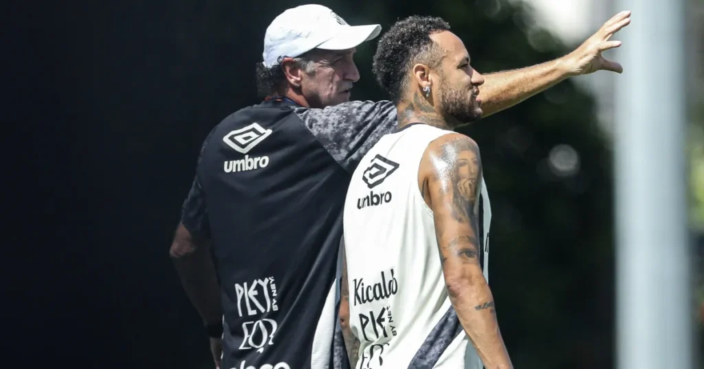 Neymar brilha em jogo-treino do Santos e aprova atividade