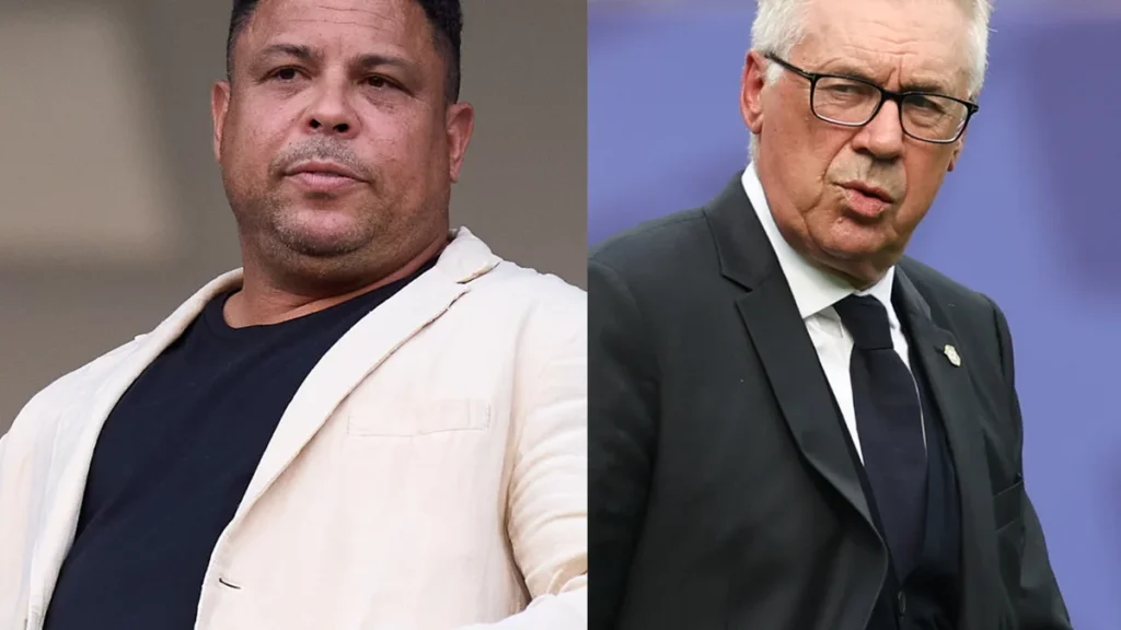 Ronaldo Fenômeno critica decisões de Ancelotti e fala sobre Vini Jr. após eliminação do Brasil na Copa 2026 Ronaldo Fenômeno critica decisões de Ancelotti e fala sobre Vini Jr. após eliminação do Brasil na Co
